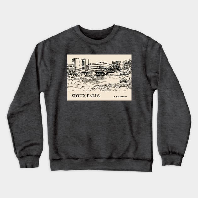 Sioux Falls - South Dakota Crewneck Sweatshirt by Lakeric